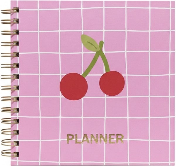 LİZ PLANNER 19X19 SERT KAPAK SPİRALLİ 4 RENK BASKILI 120YP AJT03