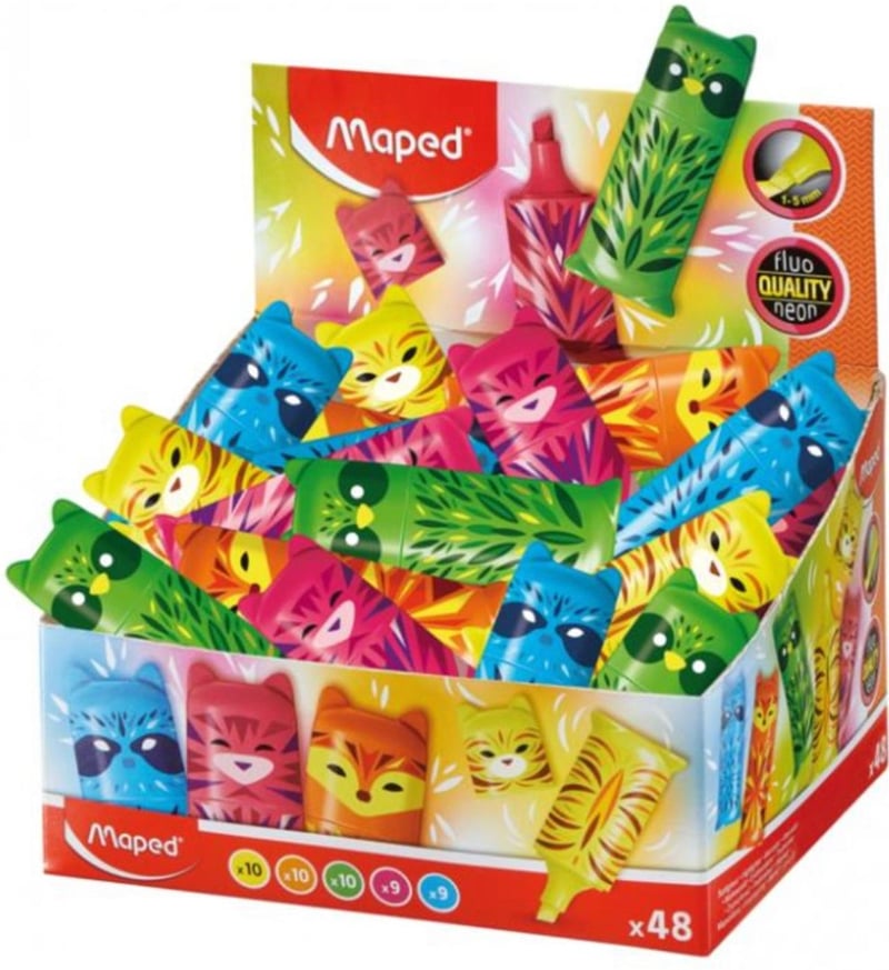 Maped Fosforlu Kalem Mini Cute Display 48li 743638