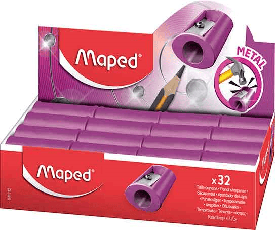 Maped Kalemtıraş Satelit Metal Pembe Tek Delikli 041712