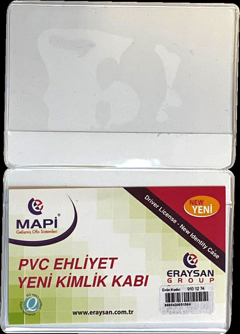 MAPİ EHLİYET KABI KANATLI ŞEFFAF 50 Li 9101273
