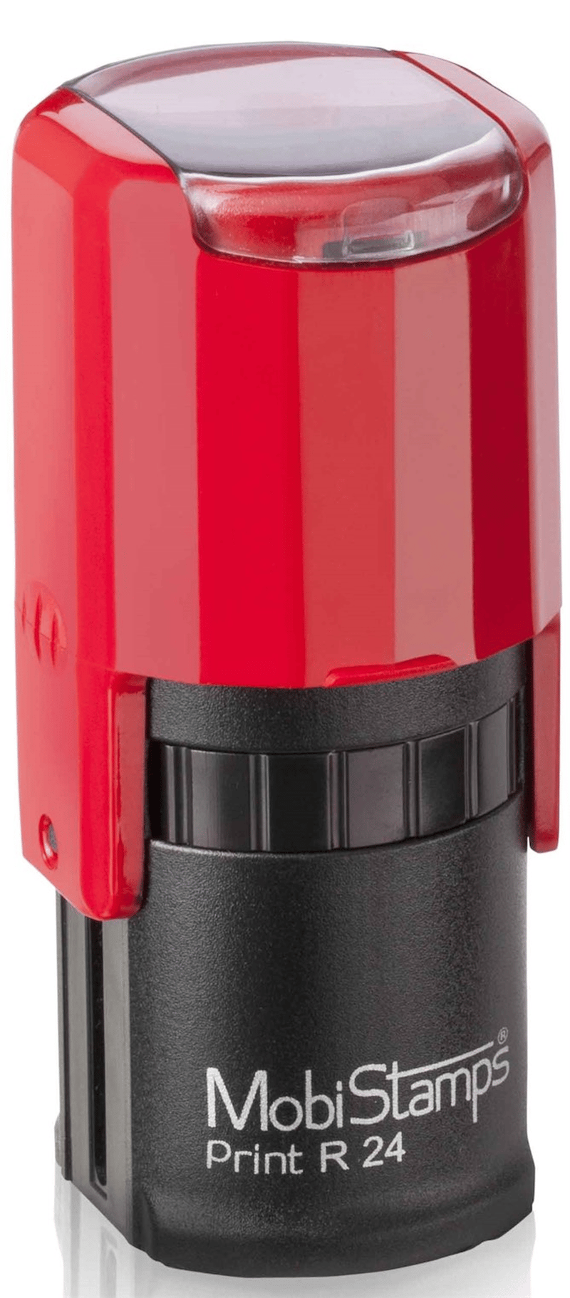 MOBİSTAMPS KAŞE YUVARLAK R-24 SİYAH KEÇELİ
