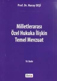 Milletlerarası Özel Hukuka İlişkin Temel Mevzuat