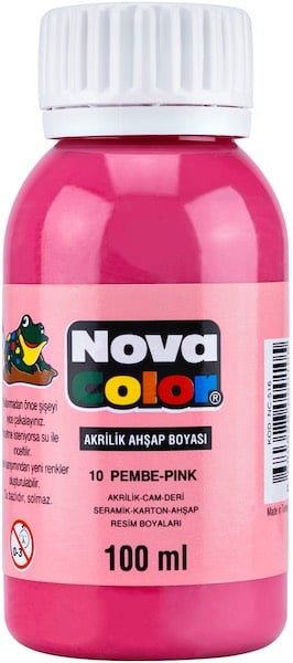 NOVA COLOR AKRİLİK BOYA 100 GR PEMBE NC-2019