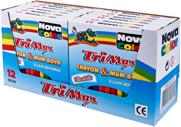 NOVA COLOR MUM BOYA 12 Lİ TRIMAX ÜÇGEN NC-2117