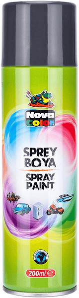 NOVA COLOR SPREY BOYA 200 ML GRİ NC-810