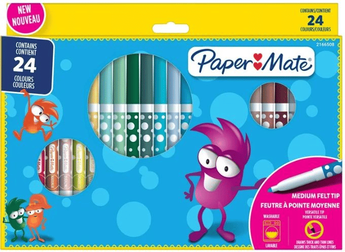 PAPERMATE KEÇELİ KALEM 24 LÜ 2166508