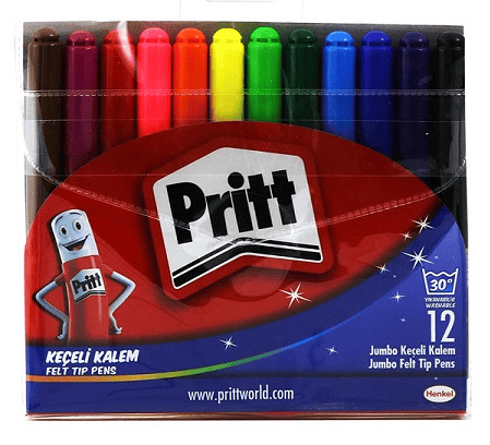 PRITT KEÇELİ KALEM JUMBO 12 RENK 1687975