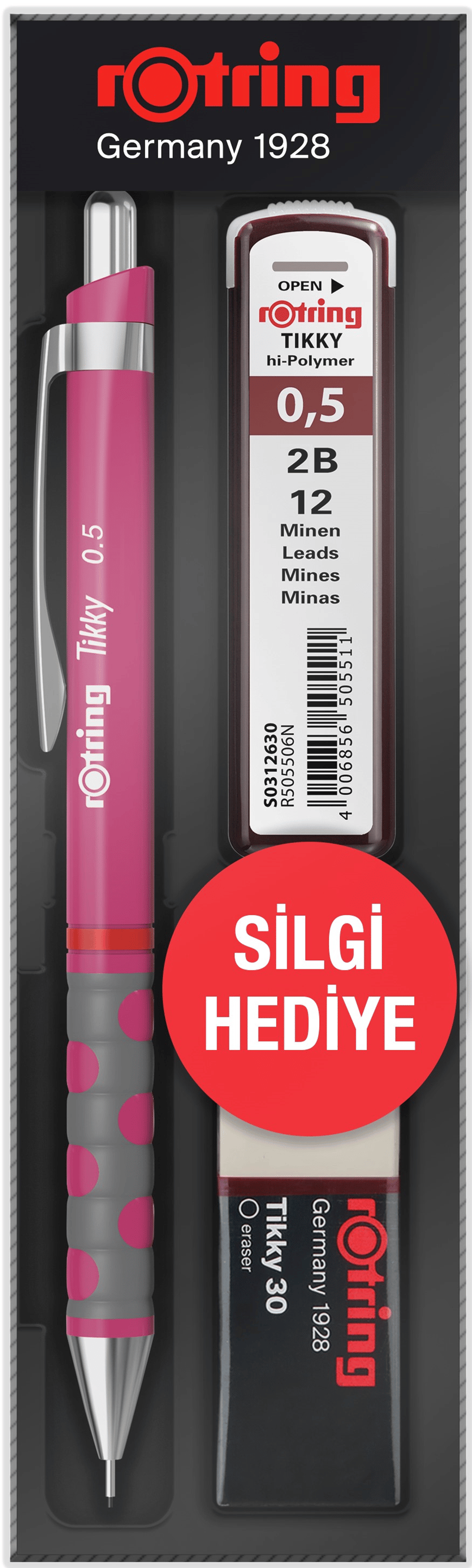 ROTRİNG VERSATİL KALEM TIKKY OKUL SETİ 0.5 AHUDUDU PEMBE (YENİ)
