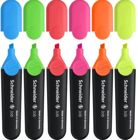 SCHNEIDER FOSFORLU KALEM 150 JOB SET 6 LI KARTON KUTU SCB392