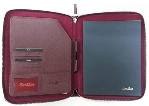 Scrikss Hediyelik Set (DR 8113-3): Bordo Portföy, Tablet Kılıfı ve Touch Pen