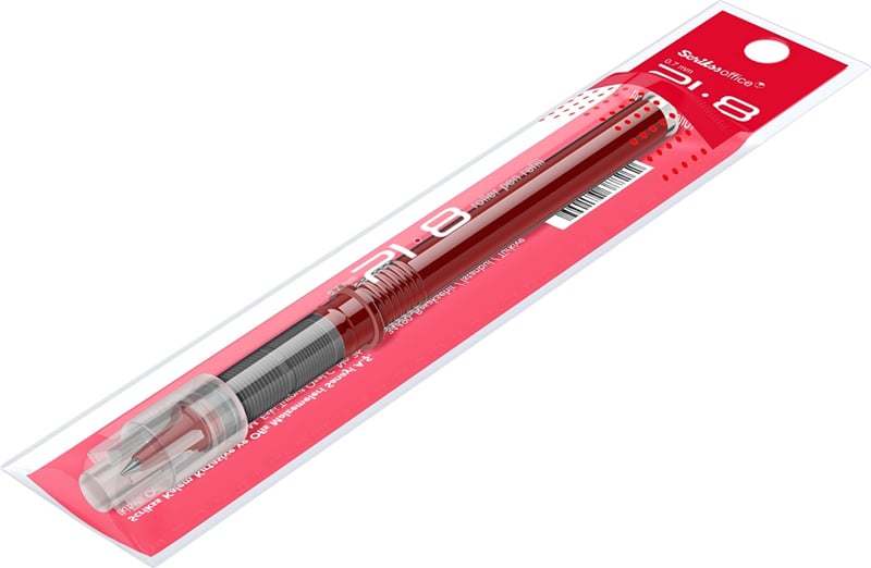 SCRIKSS OFFICE ROLLER KALEM  REFİLİ PI8 0.7 KIRMIZI BLS.