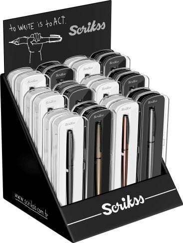 Scrikss 78M Roller Kalem Kristal Kutu Color - 24lü Stand