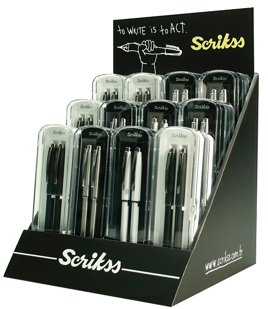 SCRIKSS TÜKENMEZ KALEM + VERSATİL KALEM SET 108 PRESTİJ 24 LÜ STAND