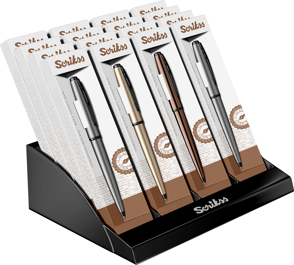 Scrıkss Tükenmez Kalem 78M 16 Lı Stand Color