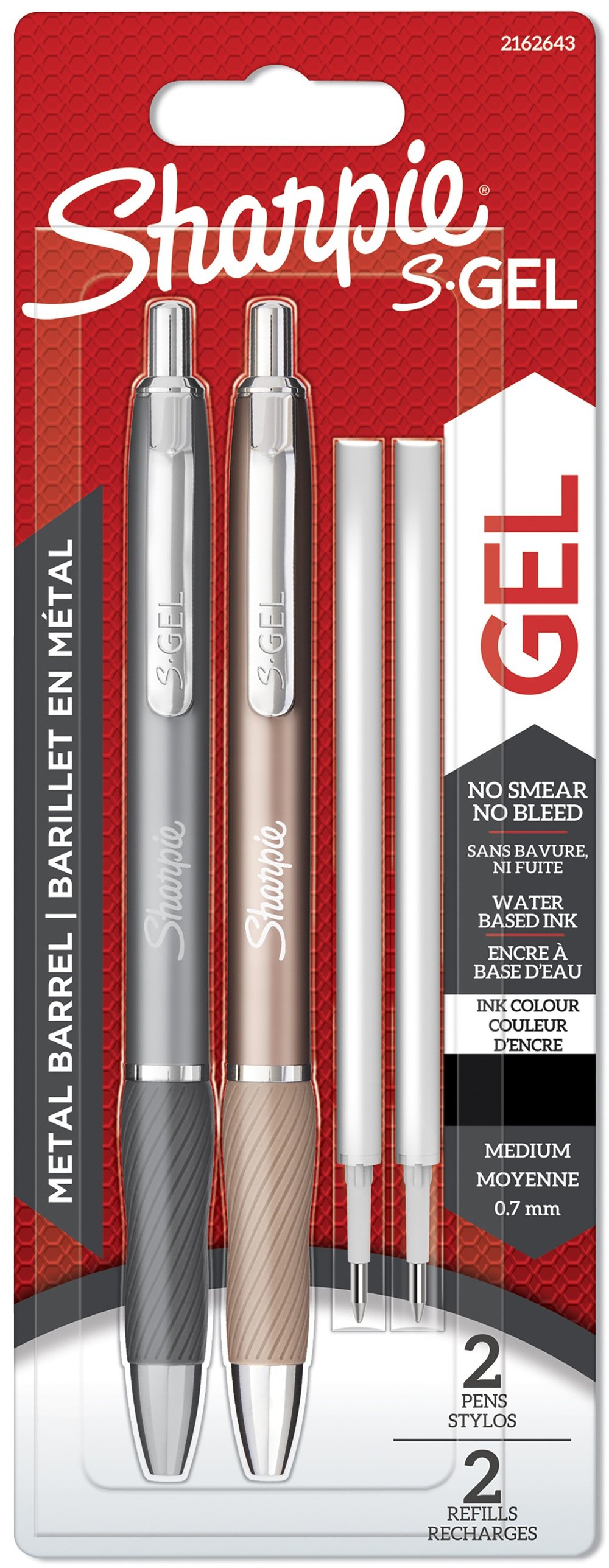 SHARPIE JEL KALEM S-GEL METAL GRİ BRONZ 2 KALEM + 2 REFİL 2162643