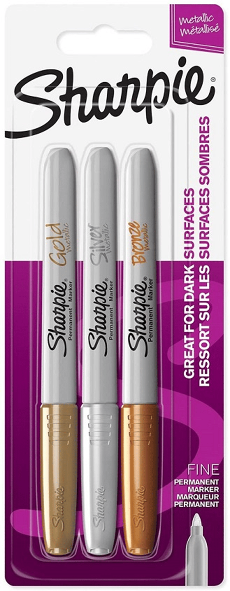 SHARPIE METALİK MARKÖR 3 LÜ KARIŞIK RENK 1986006
