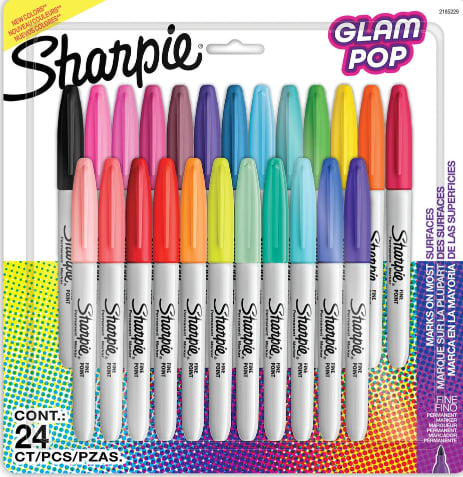 SHARPIE PERMANENT SET FINE 24 LÜ GLAM POP 2198779