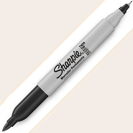SHARPIE PERMANENT TWIN ÇİFT UÇ SİYAH 811100