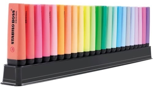 STABILO FOSFORLU KALEM BOSS ORIGINAL SET 23 LÜ 7023-01 51000731 (9 FLORESAN+14 PASTEL RENK)