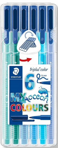 STAEDTLER KEÇELİ KALEM 6LI OKYANUS 323 SB6CS5
