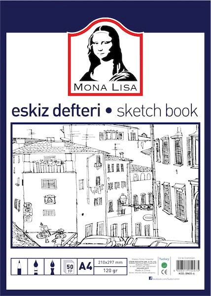 SÜDOR ESKİZ DEFTERİ A4 120g 50YP BN05-4