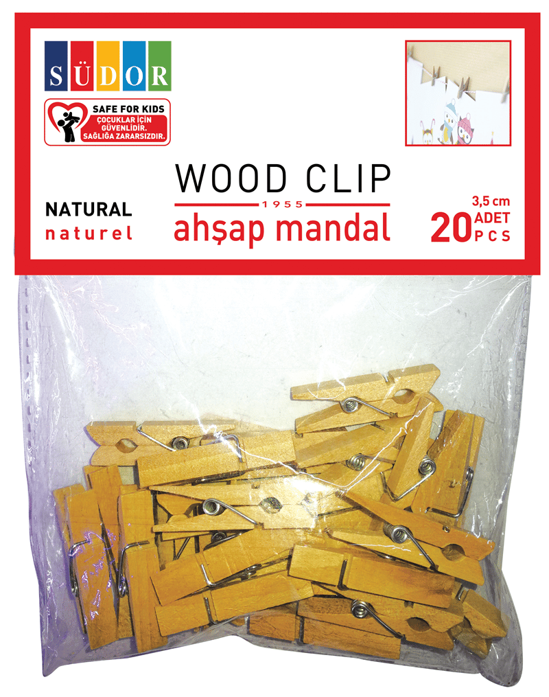 SÜDOR MANDAL BÜYÜK NATÜREL AHŞAP 3.5CM 20Lİ BS129