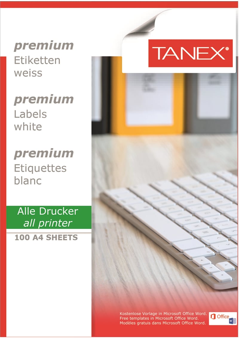 TANEX LASER ETİKET TW-2028 52.5 X 41 MM 100 LÜ