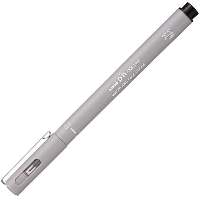 Uniball Drawing Pen Pin01-200 0.1 Açık Gri