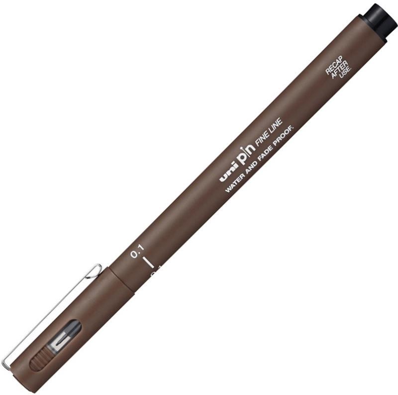 Uniball Drawing Pen Pin01-200 0.1 Sepya
