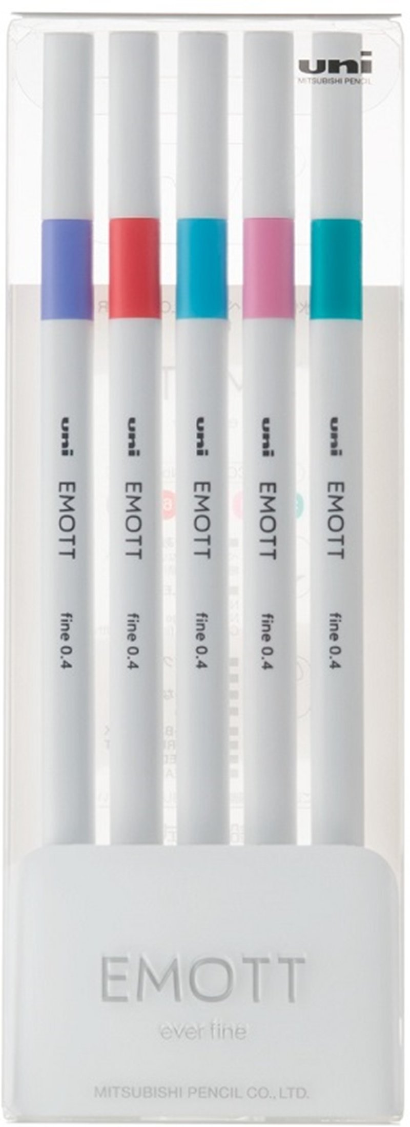 UNİ FINELINER KALEM EMOTT SET PEM-SY/5C.05 0.4 ŞEKER RENKLER 5 Lİ