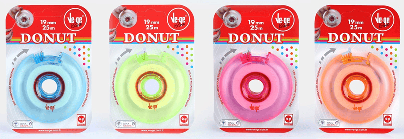 Vege Donut Bant Şeffaf Kesicili 19x25