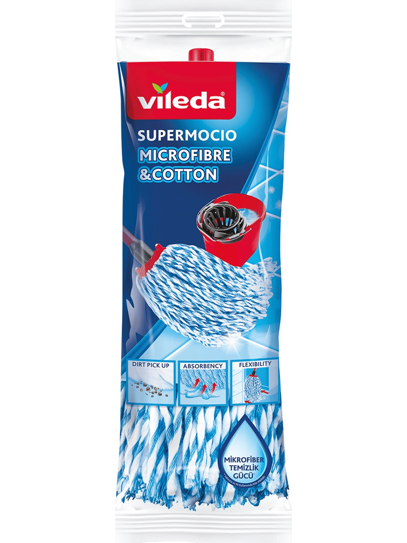 VİLEDA YEDEK SÜPER PASPAS MİCRO FİBRA KOTON PASPAS 139057