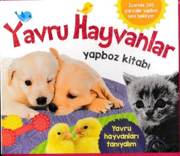Yavru Hayvanlar Yapboz Kitabı