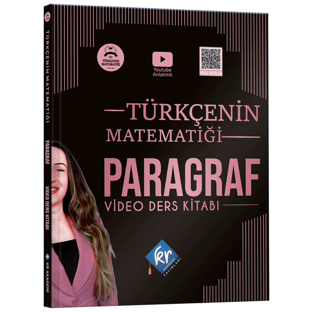 Gamze Hoca Türkçenin Matematiği Tüm Sınavlar İçin Paragraf Video Ders Kitabı KR Akademi Yayınları 