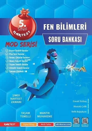 Nartest Yayınevi 5. Sınıf Mod Fen Bilimleri Soru Bankası