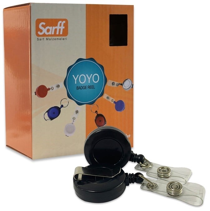 Sarff Yuvarlak Kancalı Yoyo Siyah Eko Tekli