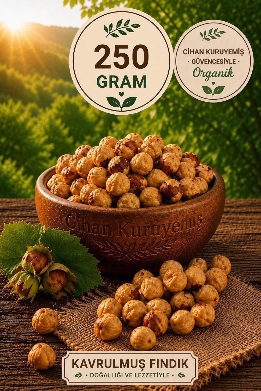 250gr. Antep Fıstığı 250gr. Kavrulmuş Badem  250gr. Kavrulmuş Kaju 250gr. Kavrulmuş Fındık İçi 4'lü Set 