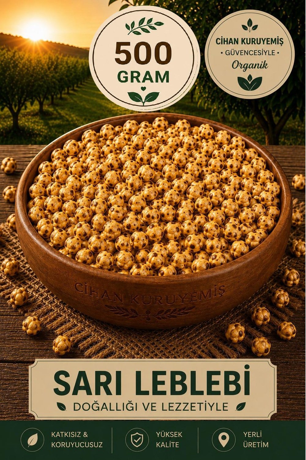 500gr. Kıtır Leblebi 500gr. Köy Leblebisi 500gr. Sarı Leblebi 500gr. Çikolatalı Leblebi 4'lü Set