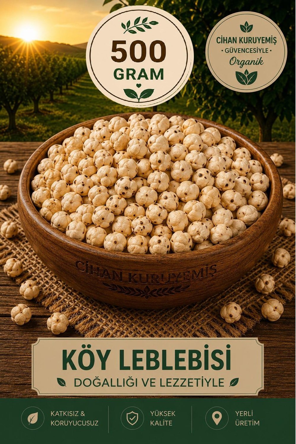 500gr. Kıtır Leblebi 500gr. Köy Leblebisi 500gr. Sarı Leblebi 500gr. Çikolatalı Leblebi 4'lü Set