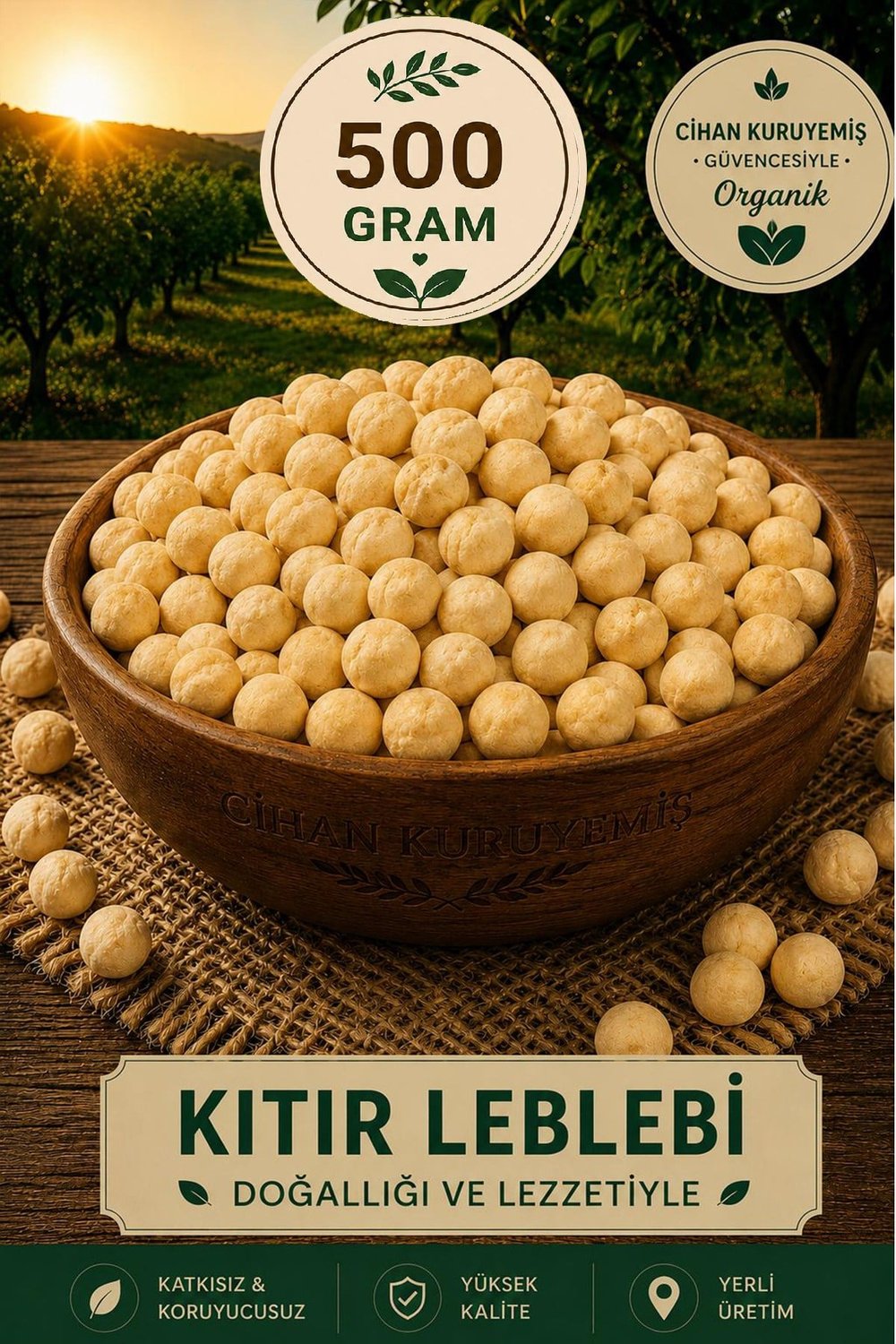 500gr. Kıtır Leblebi 500gr. Köy Leblebisi 500gr. Sarı Leblebi 500gr. Çikolatalı Leblebi 4'lü Set