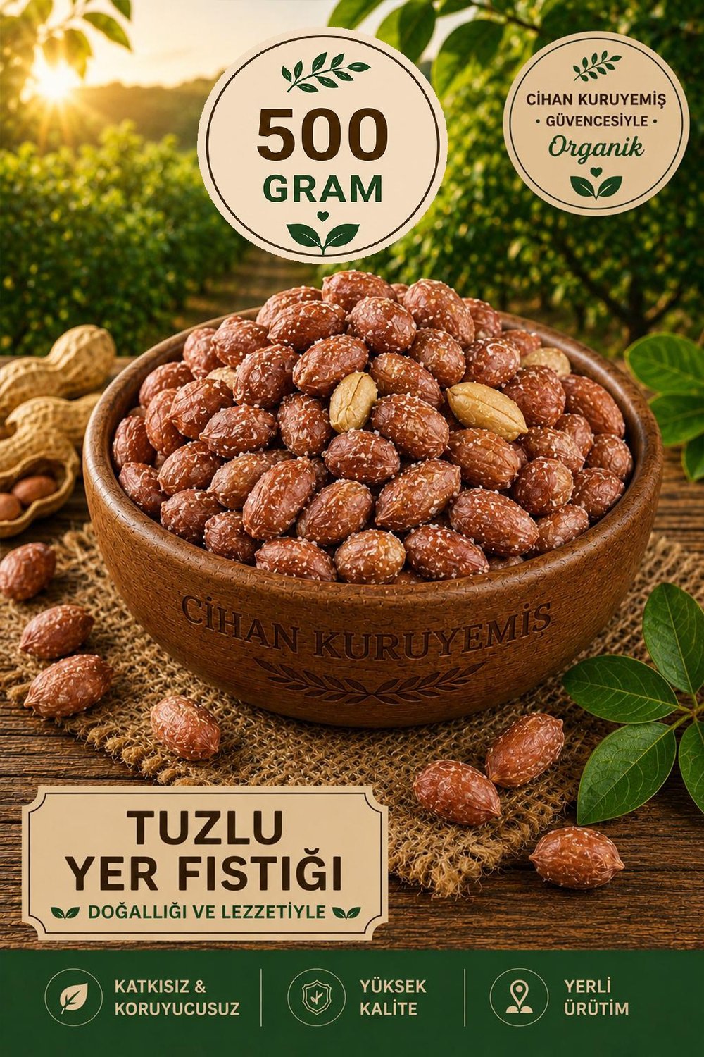500gr. Tuzlu Fıstık  500gr.  Soslu Fıstık 500gr. Susamlı Fıstık 500gr. Kaplama Fıstık 4'lü Set