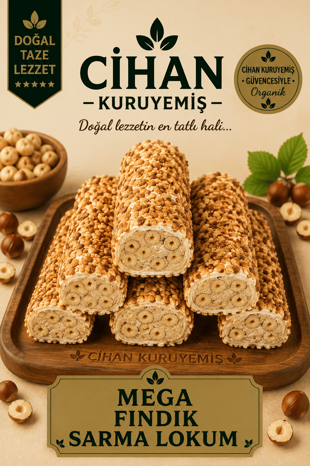 Mega Fındık Sarma Lokum