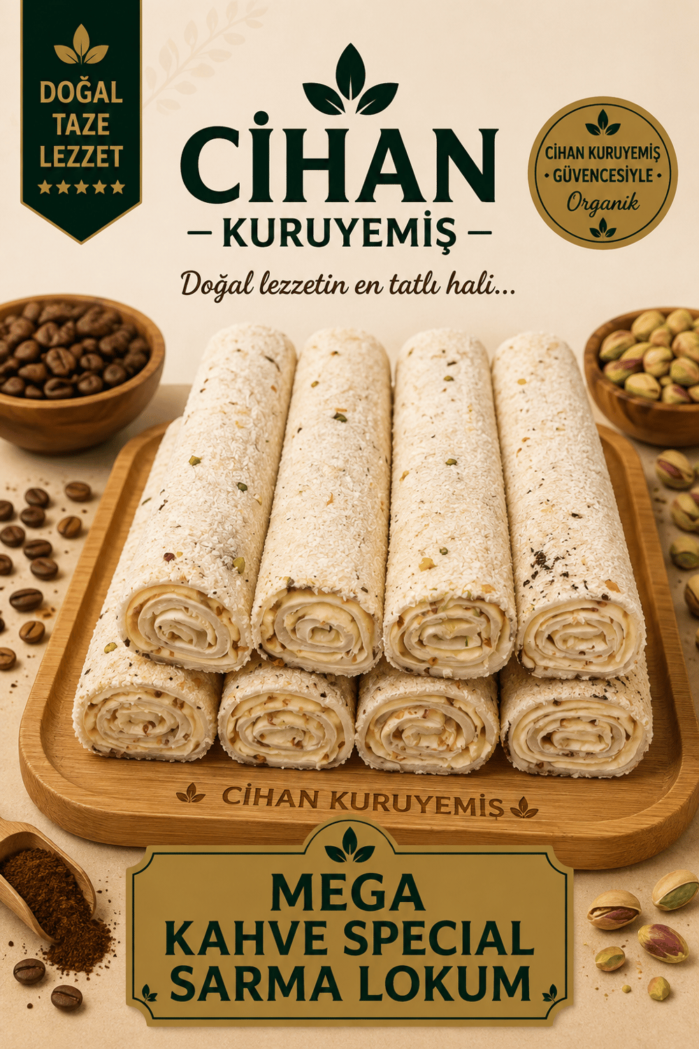Mega Kahve Specıal Sarma Lokum