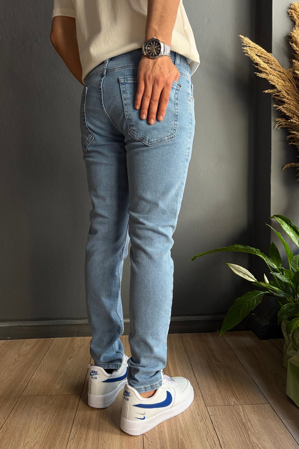 Açık Mavi Slim  Fit Jean