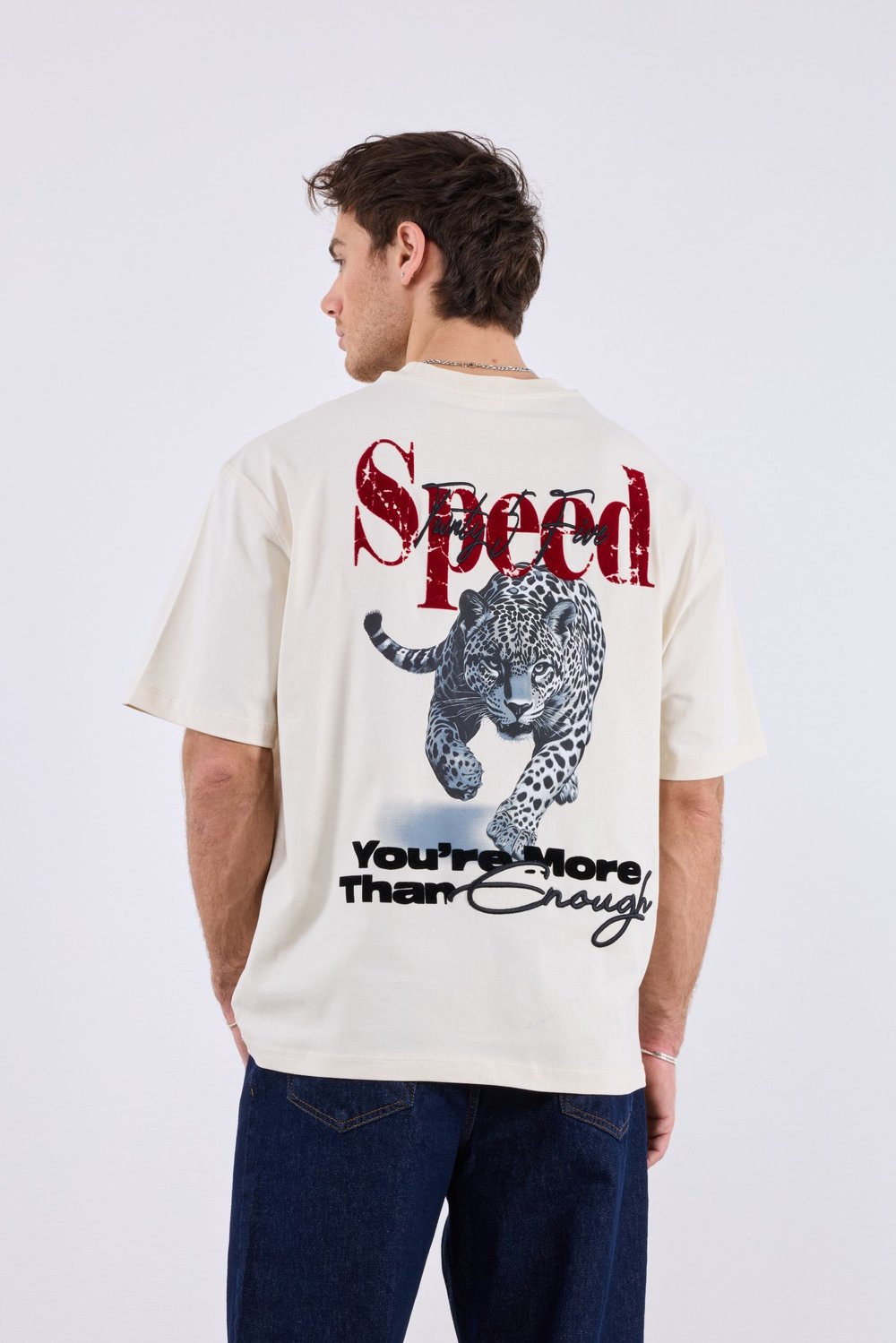 Jaguar Sırt Baskılı T-Shirt