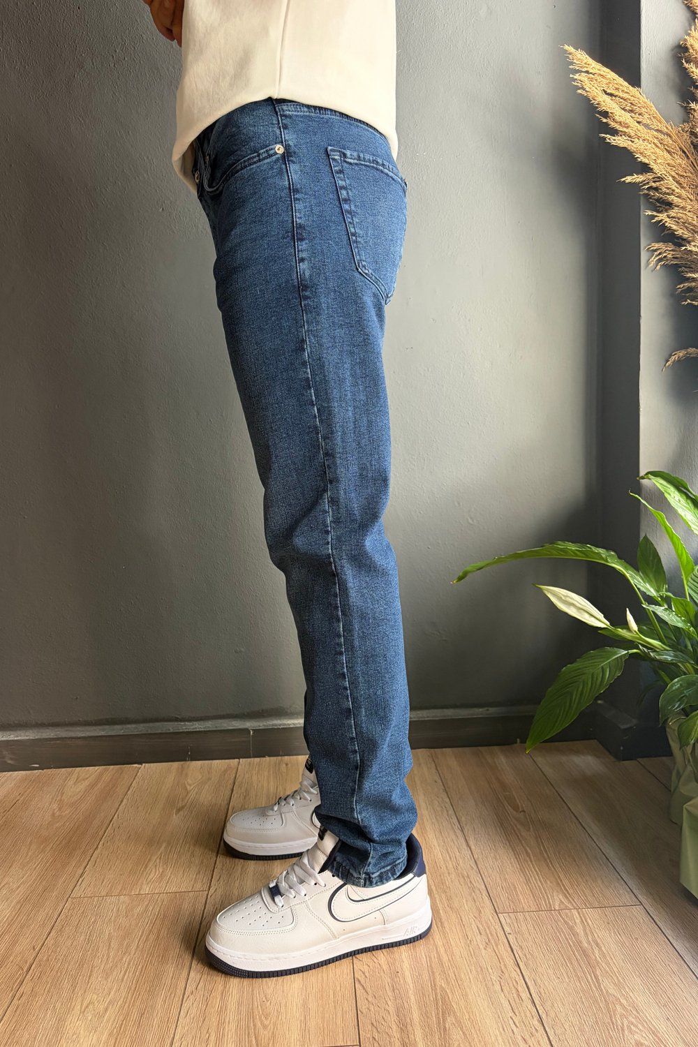 Koyu Mavi Regular Fit Jean