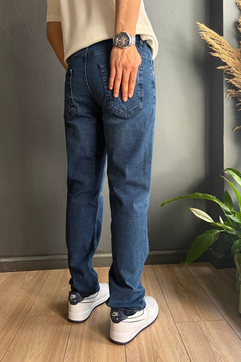 Koyu Mavi Regular Fit Jean