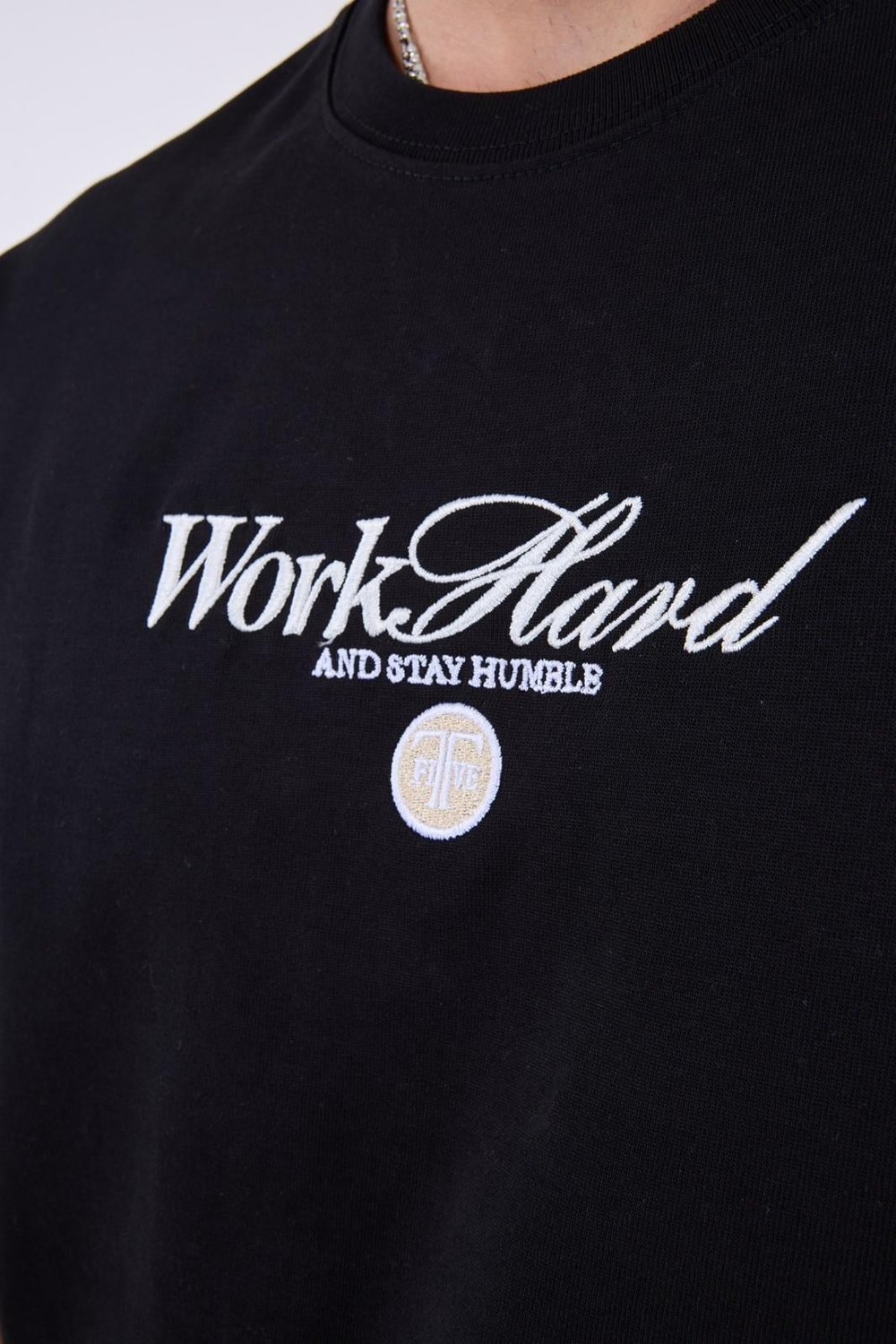 Old Money Porsche Sırt Baskılı T-shirt Siyah