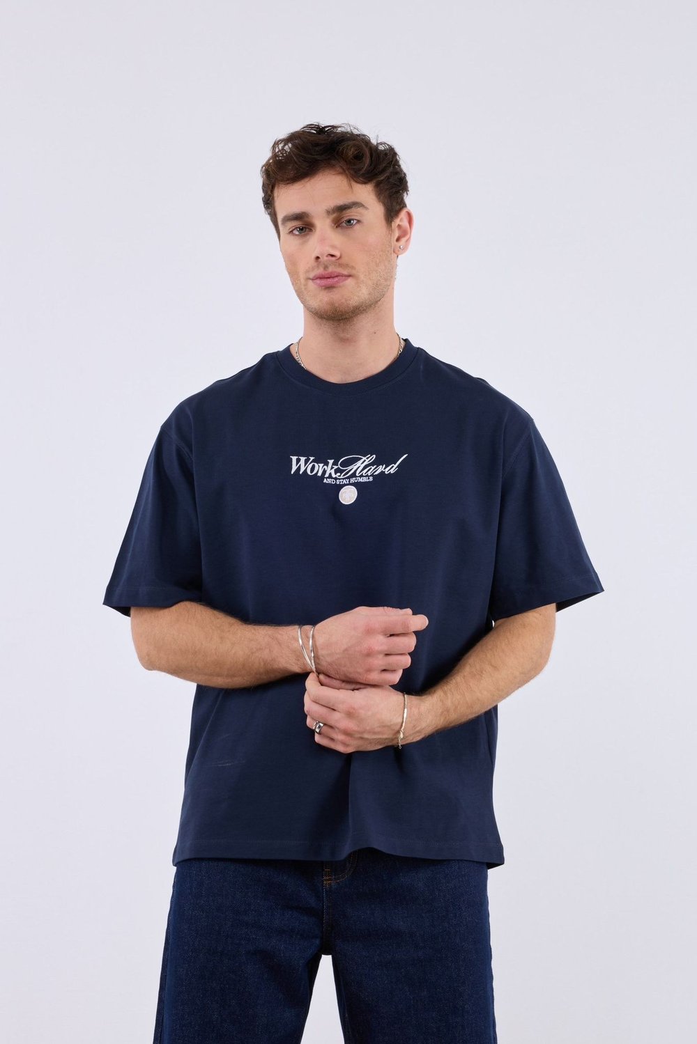 Old Money Porsche Sırt Baskılı T-shirt Lacivert