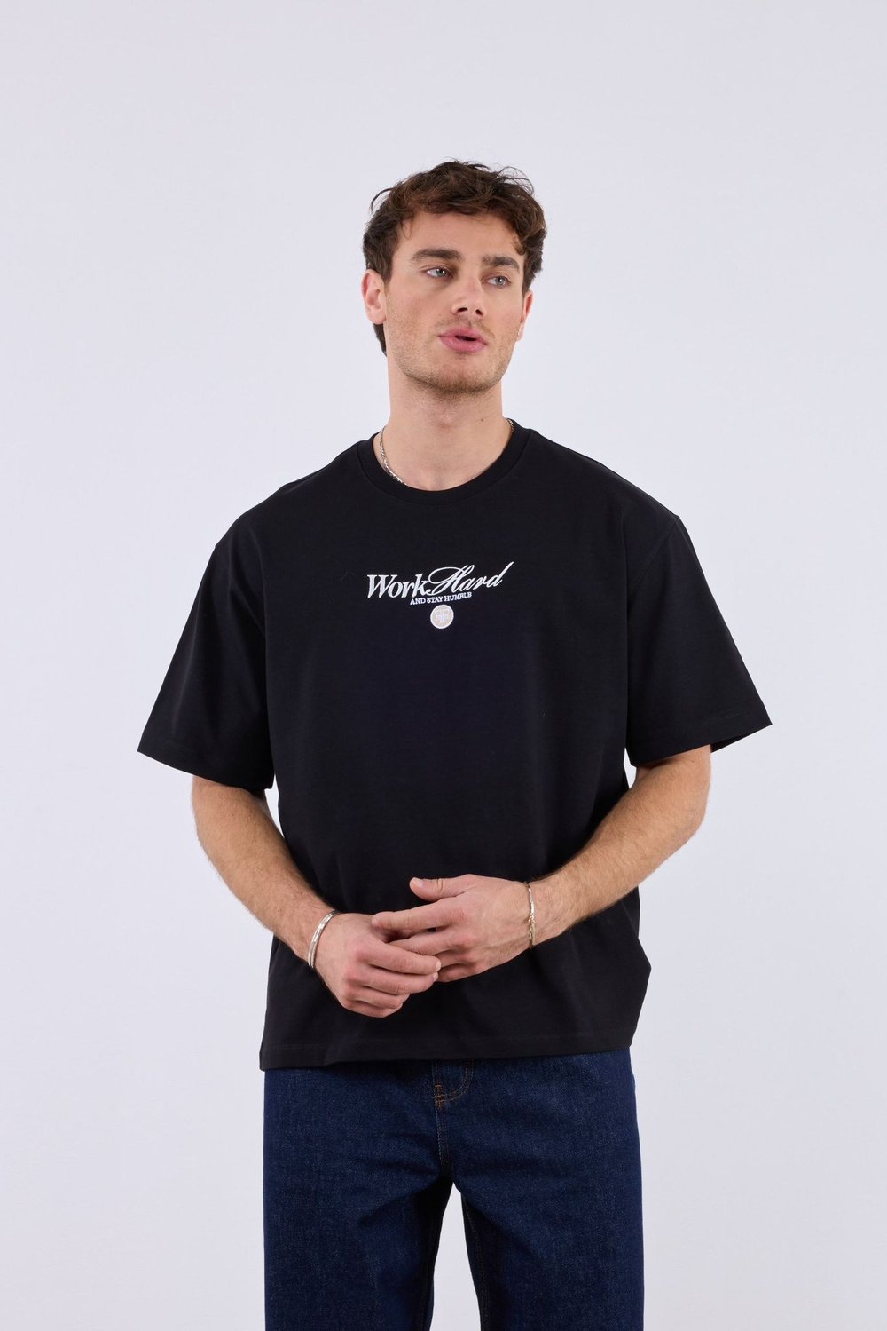 Old Money Porsche Sırt Baskılı T-shirt Siyah